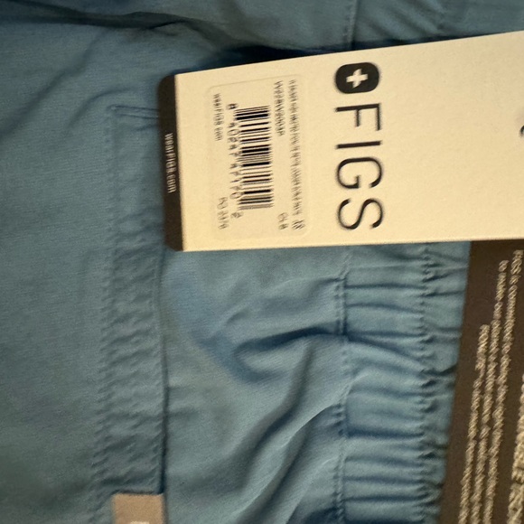 FIGS SAUMER HIGH WAISTED JOGGER SCRUB PANTS COLOR BLUE NWT - Picture 13 of 13